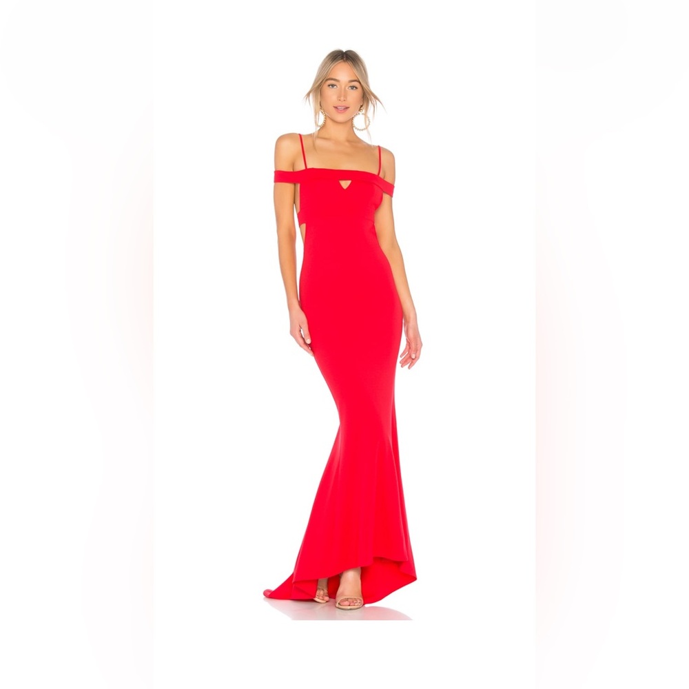 LOVERS and FRIENDS Cece Gown in Red Rose, Size Small